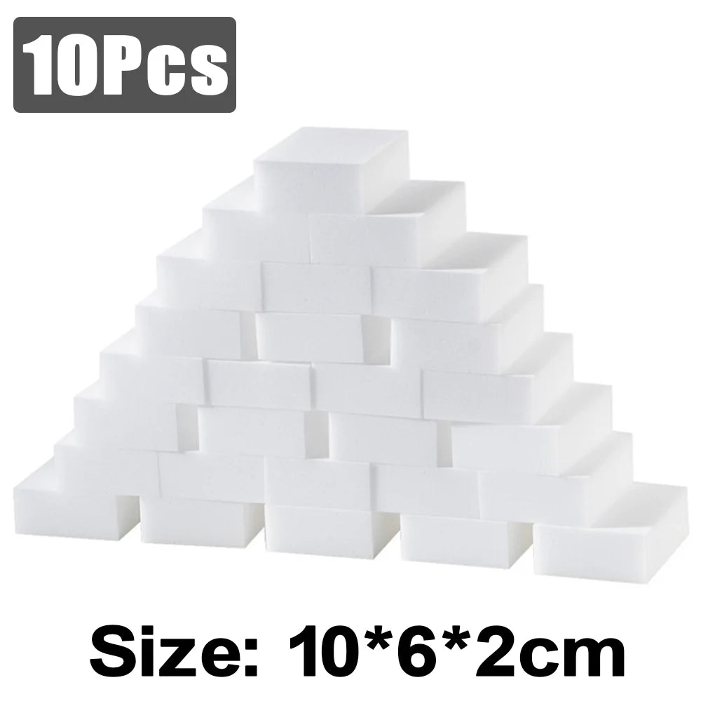 High Density Nano Melamine Magic Eraser Sponge – 5 to 100 Pcs – Motorcycle & Car Cleaning Care Tool – 10×6×2cm / 10×7×3cm – $14