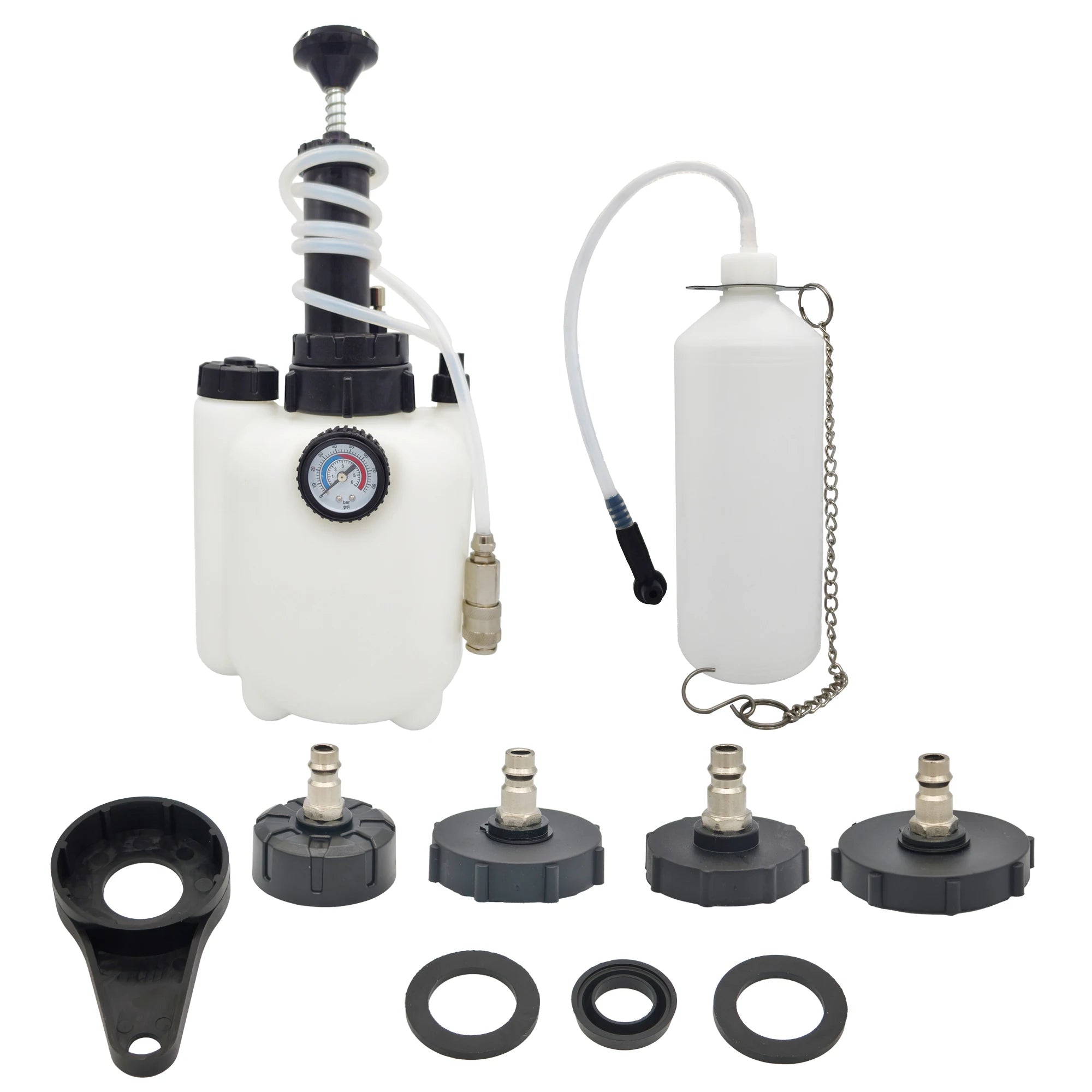 3L Manual Brake Oil Bleeder with Voltage Display – Brake Bleeding Tools – Car Motorcycle Brake Fluid Oil Changer Clutch Bleeding System – Set 1 / Set 2 / Set 3 – from $24