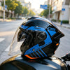 Modular Helmets – Flip-Up Dual Visor Full Face Motorcycle Helmet, Aggressive Tooth Design for Men & Women