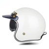 Open Face Helmets – DOT Approved Retro Motorcycle Helmet, Carbon Fiber Style with Visor for Men