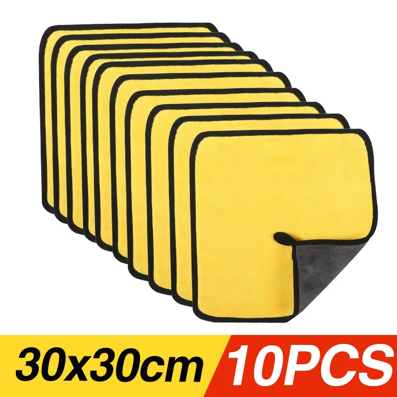 Thickened Yellow Microfiber Car Wash