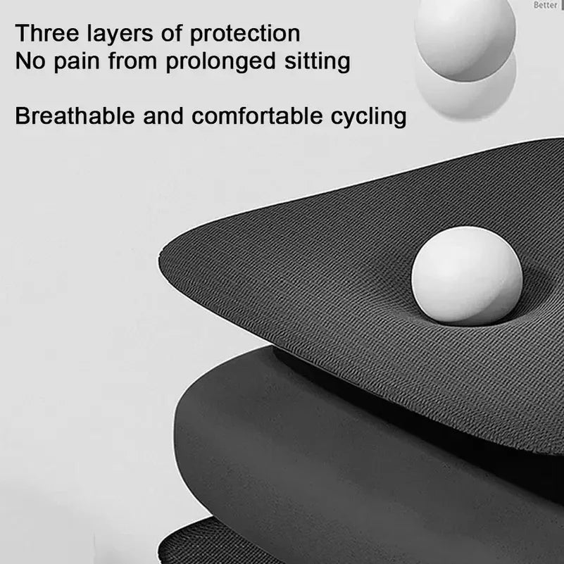 Motorcycle Seat Cushion – 3D Gel Pad Breathable Shock-Absorbing Cover