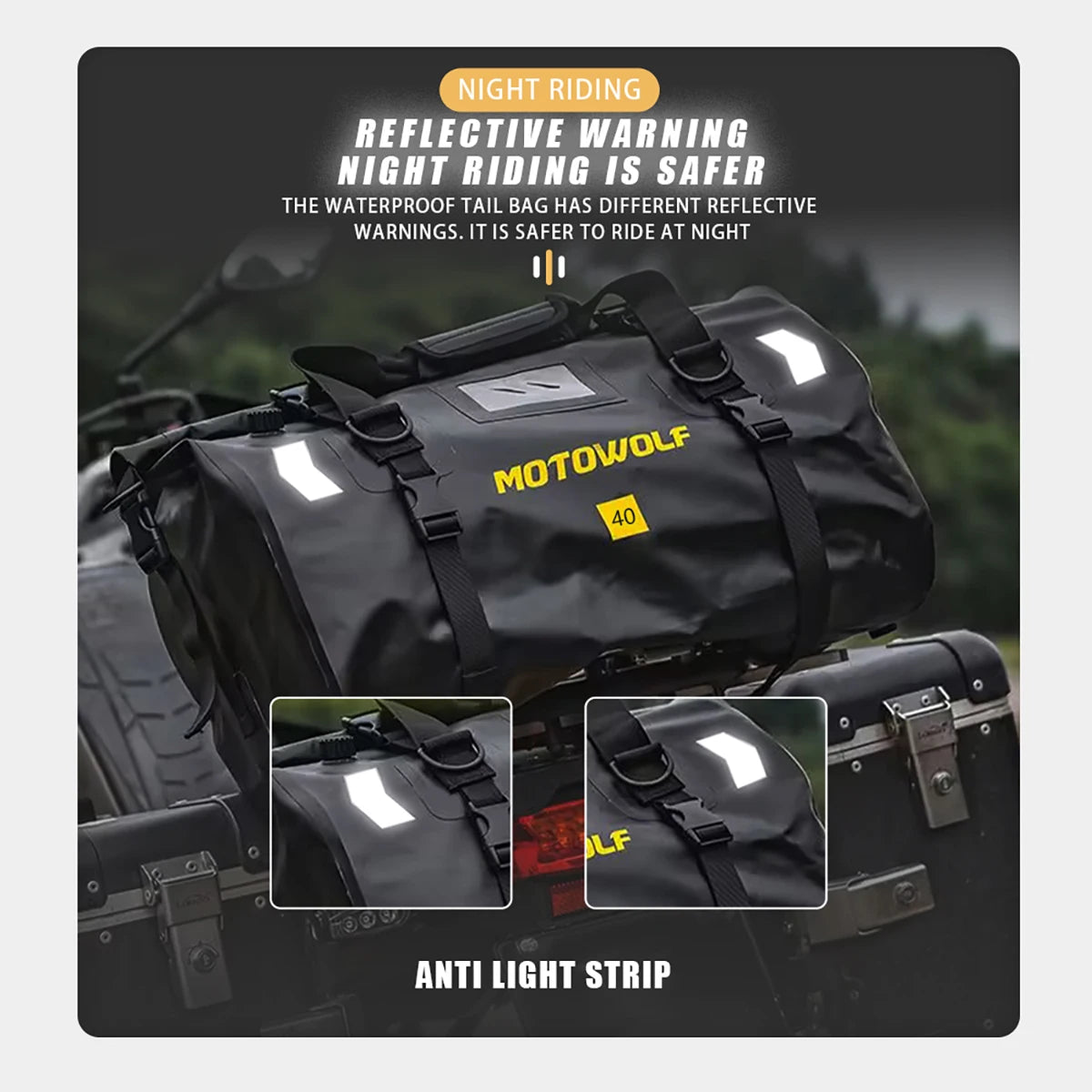 Motorcycle Backpack – Waterproof 20L/40L/66L Dry Travel Bag