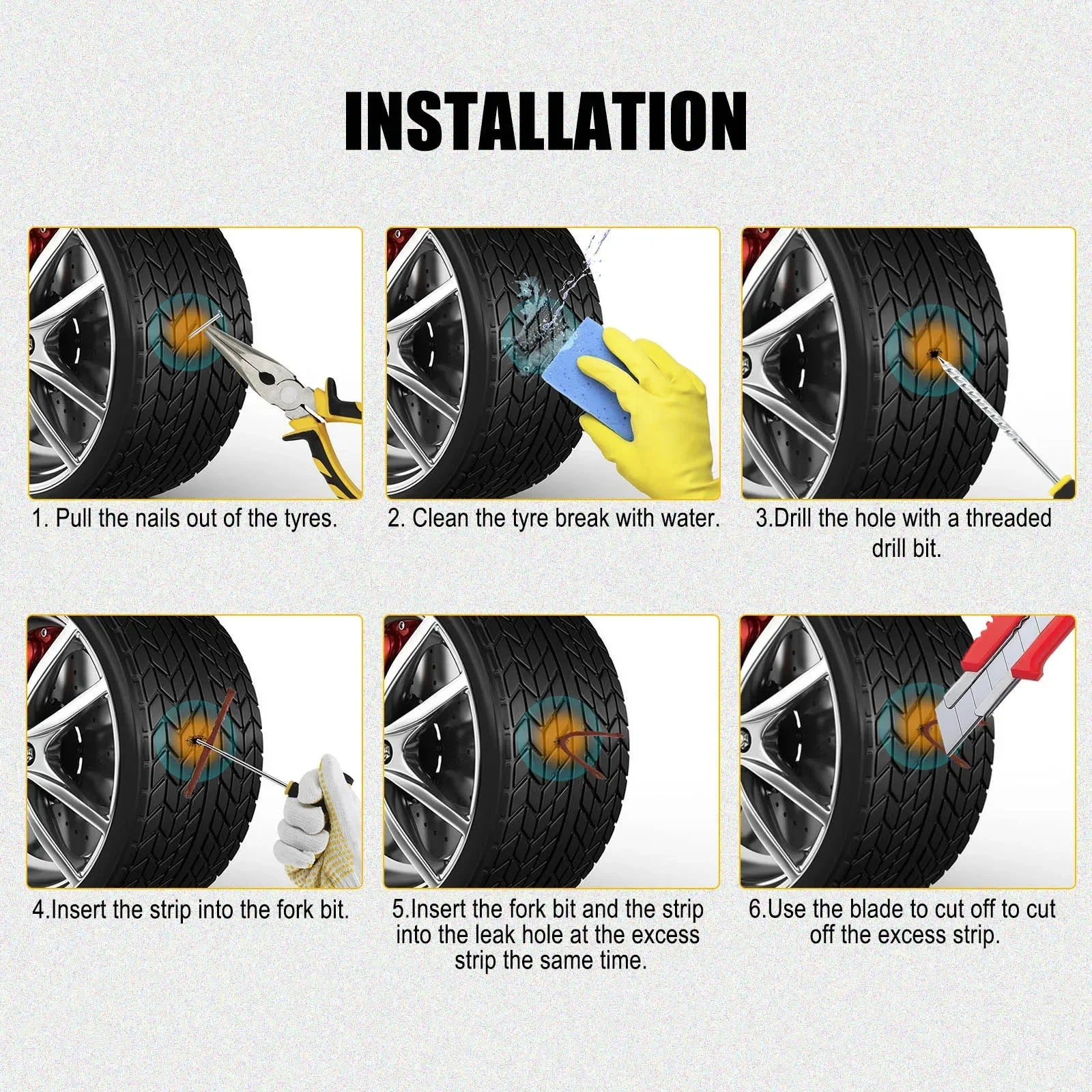 Motorcycle Tire Repair Kit
