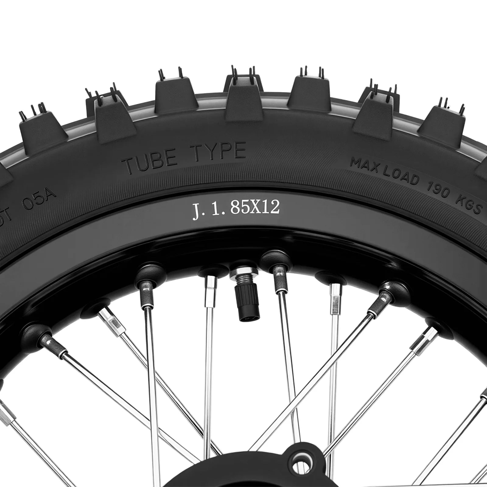 Dirt Bike Tires – 60/100-14 Front & 80/100-12 Rear Wheel Tire Set