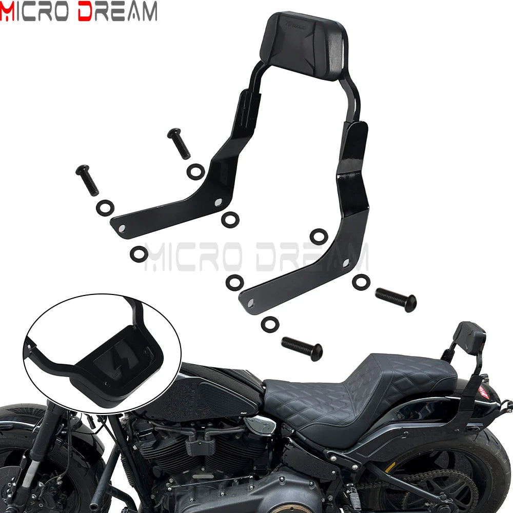 For Harley Softail Fat Bob FXFB 2018-2019 FXFBS 2018-2025 Club Style Motorcycle Sissy Bar Passenger Backrest PU Pad BackRest Kit