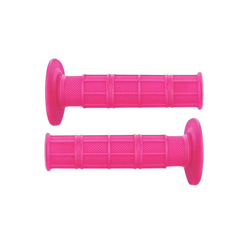 fastcozy Universal Motorcycle Handlebar Grips 7/8" Left 22mm Right 24mm Non-Slip Soft Rubber Modification Moto Handles for Honda Suzuki Ducati Benelli Dirt Bike Motocross – 7 Colors (1 Pair)