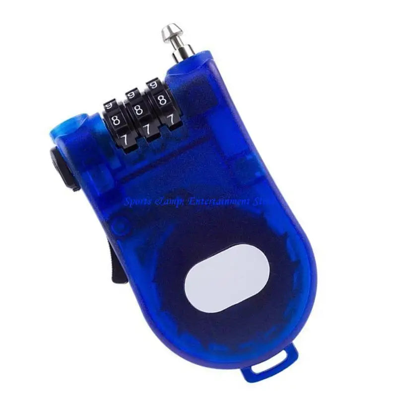 G7NF Cycling Helmets Cable Lock Backpacks Luggage Security Cable Padlock Combination Password Lock Motorcycle Helmets Lock – OOTDTY 3-Digit ABS Steel Cable Royal Blue Black Grey