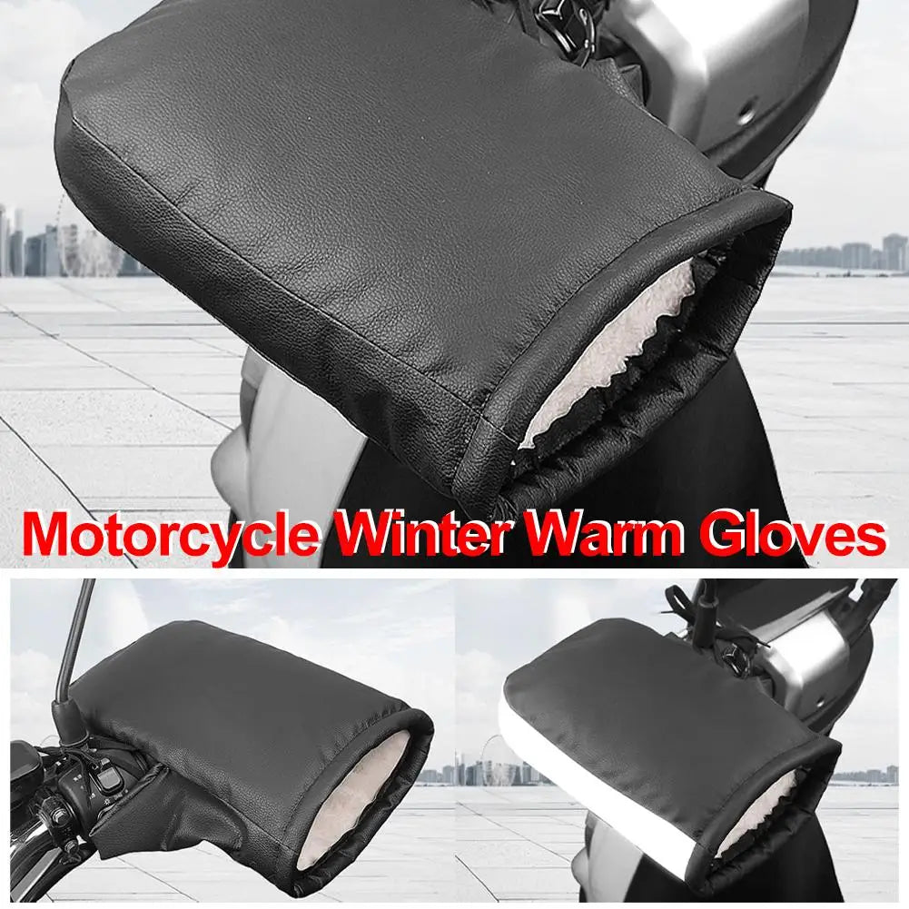 PU Handlebar Muffs Windproof Waterproof