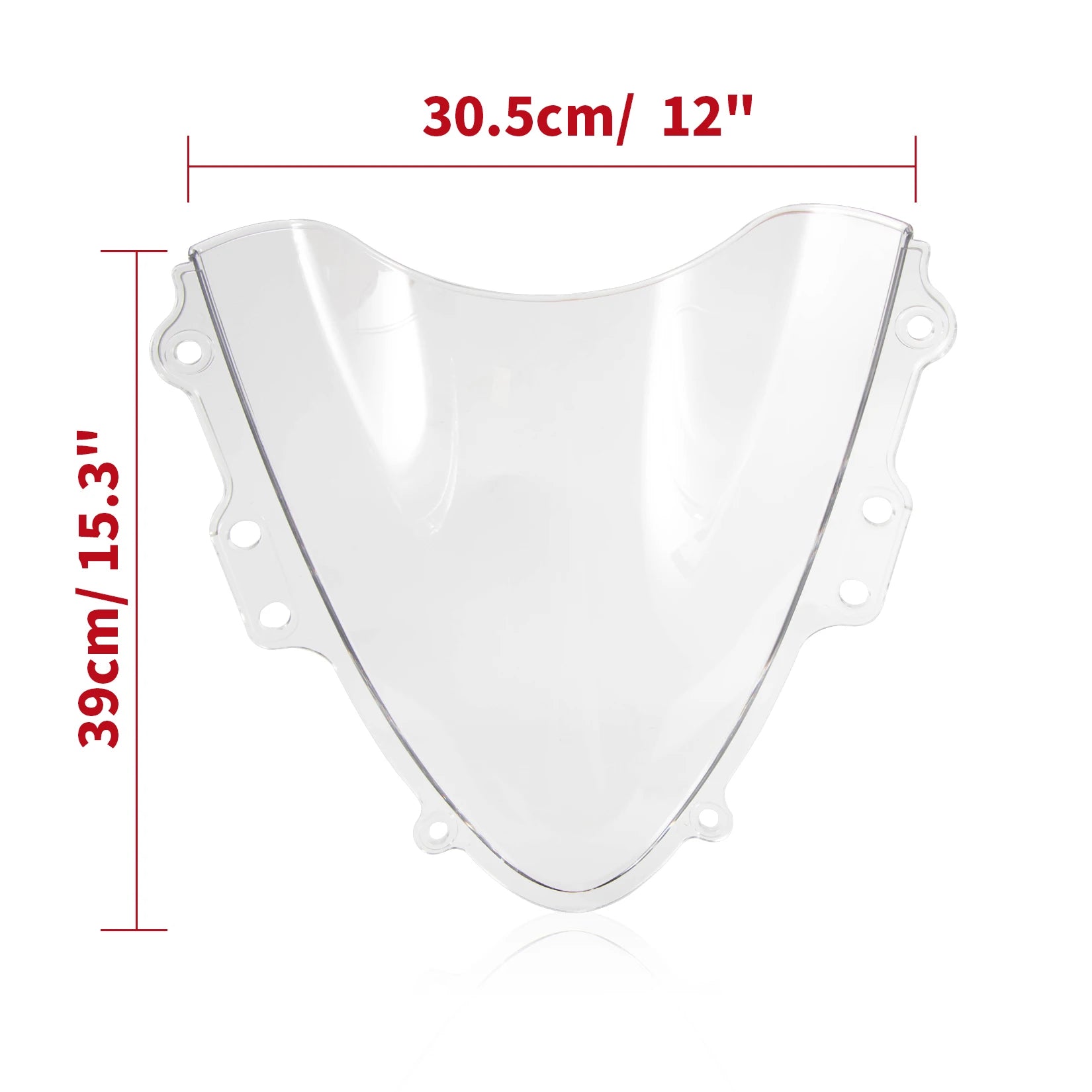 Motorcycle Windshield Windscreen Double Bubble Airflow Wind for Suzuki GSXR600 GSXR750 K4 K5 2004-2005 GSX-R 600 750 2004 2005 – ABS Plastic Black Clear Wind Deflector