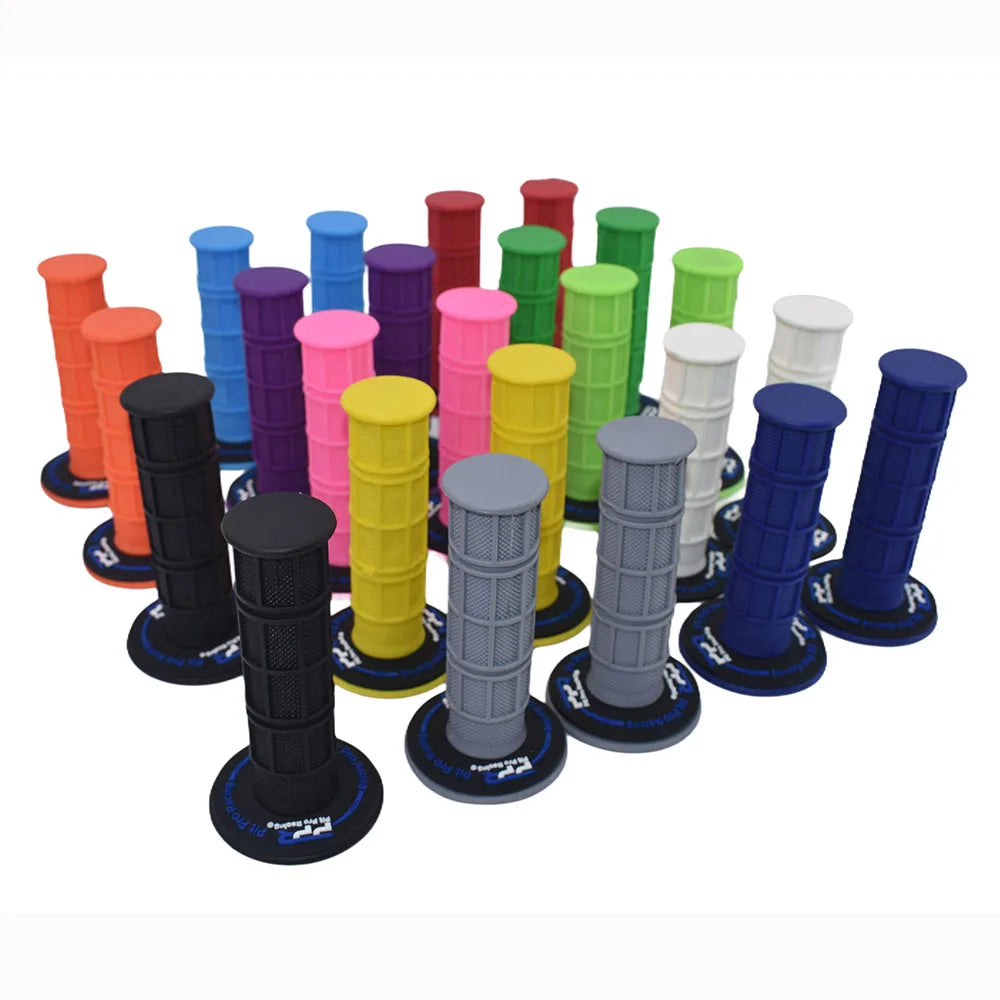 Pit Pro Racing Dirt Bike Handlebar Grips Colourful Soft Rubber Left 22mm Right 24mm Universal Anti-Slip Racing Grips for Pit Bike Motocross ATV Motorcycle – 21 Colors Ships from US/AU/DE (1 Pair)