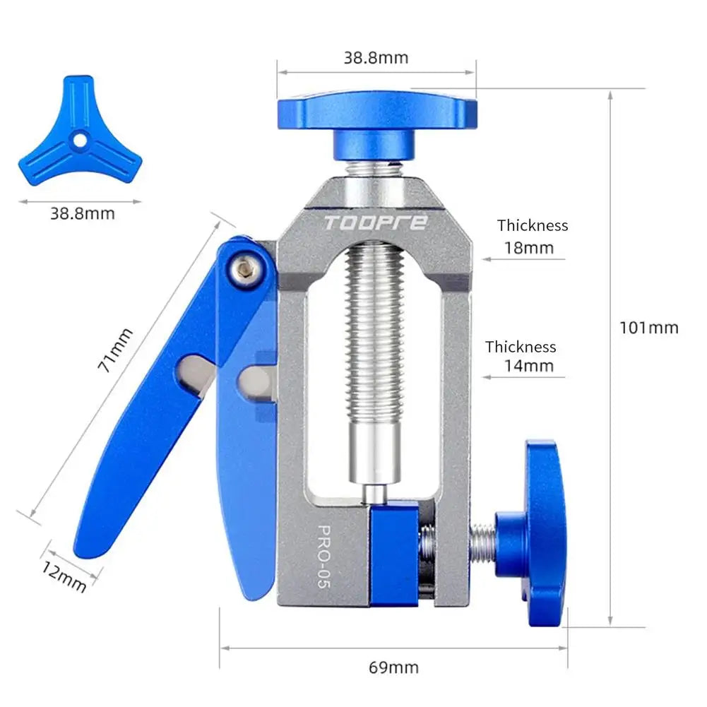 Hydraulic Disc Brake Hose Cutter and Oil Needle Installation Tool – Brake Line Tools – U-Guide Precise Cutting for Bicycle Hydraulic Brake Hose – Aluminium Blue or Nylon Black – from $32