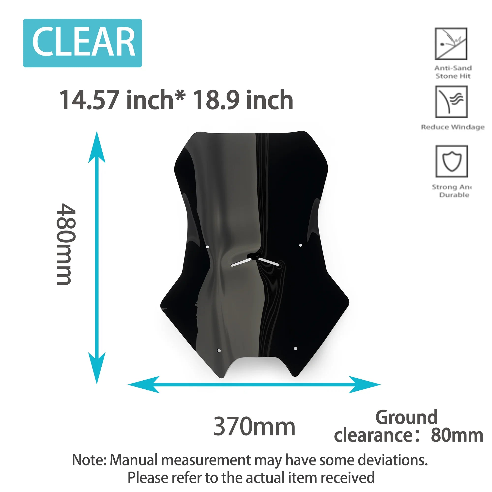 Motorcycle Windshield – Visor Wind Deflector for Honda X-ADV 750
