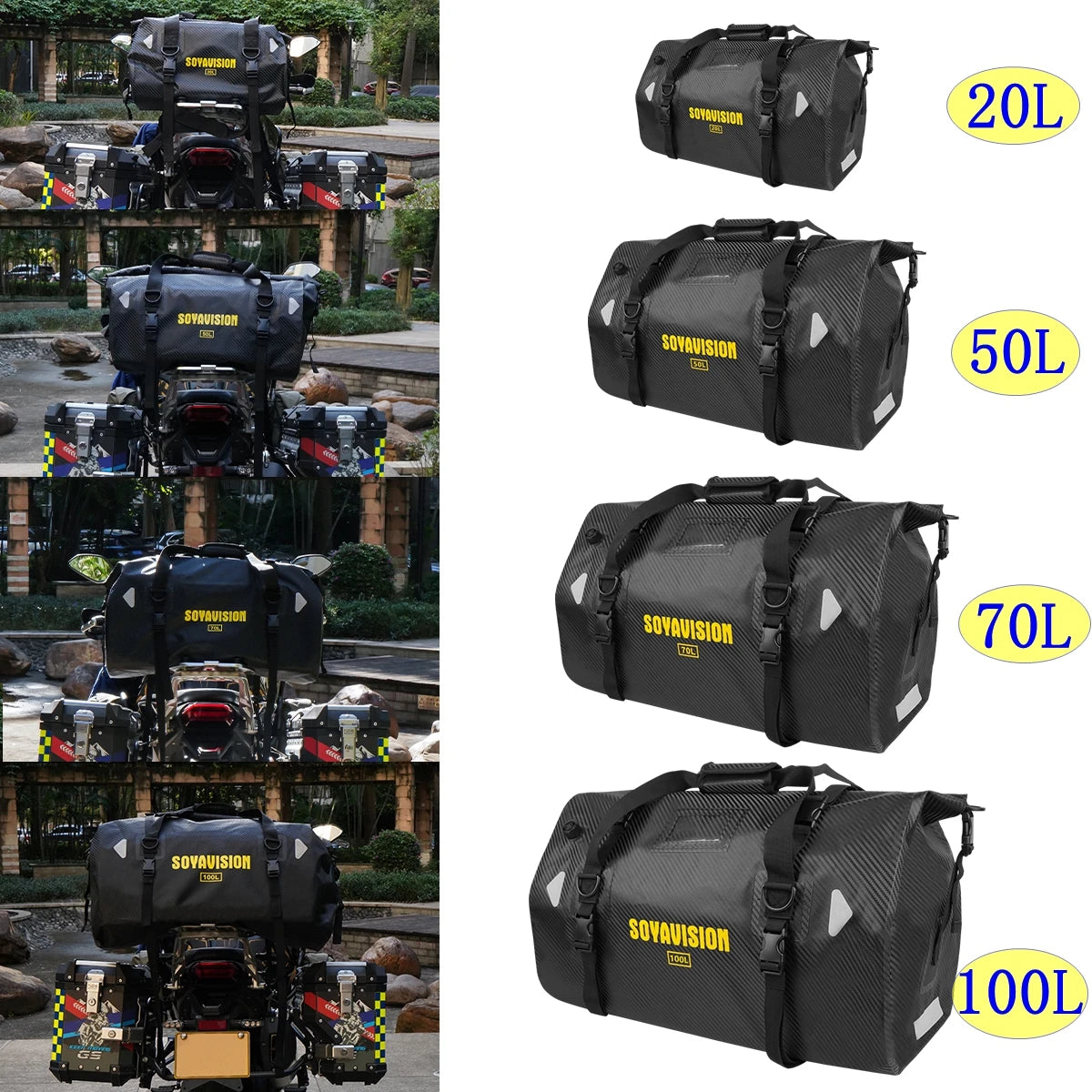 Motorcycle Backpack – Waterproof 20L/40L/66L Dry Travel Bag