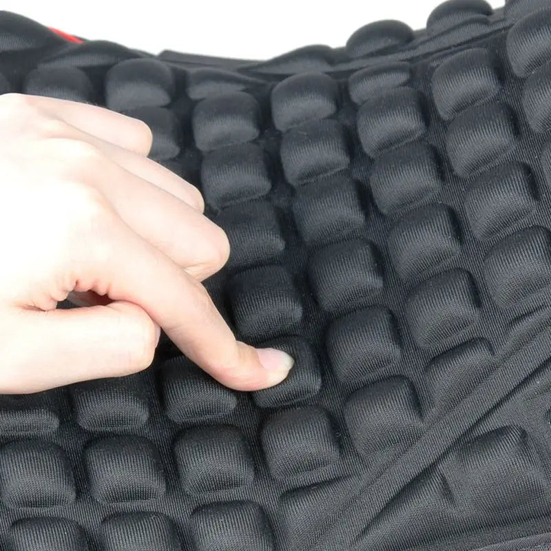 Black Comfort Gel Motorcycle Seat Pad Breathable Universal Shock Absorbing Cushion Bike Seat Cover for Advanced Mountain Riding