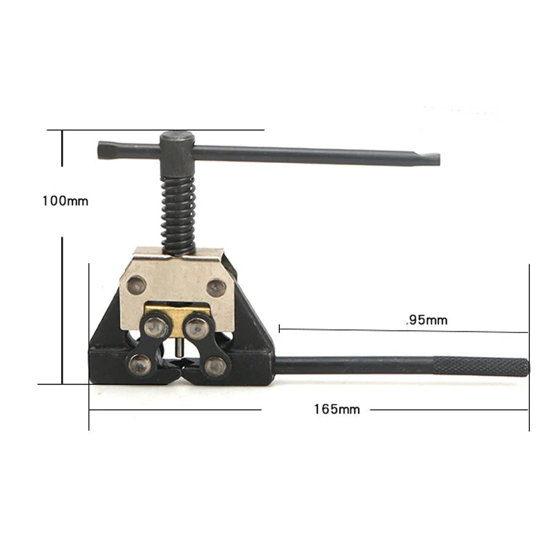 ATVUTV MOTO Chain Breaker & Riveting Tool – 420–530 + 08B/10B/08A/10A Timing Chains – ATV / Dirt Bike / Go Kart / Bicycle – Black – $14