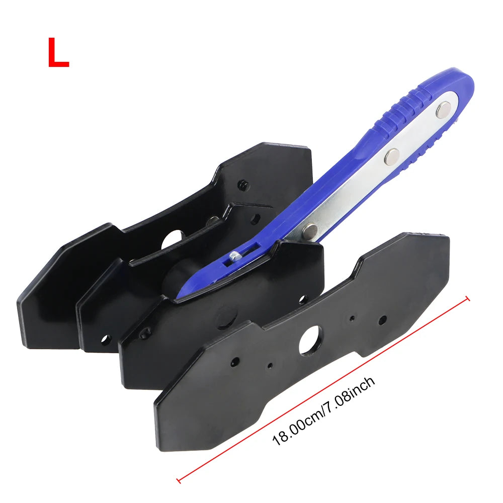 Disc Brake Caliper Ratchet Wrench Piston Spreader Compressor Tool – Brake Caliper Tools – 360° Swing Dual Piston Spreader for Car Motorcycle – S / L – Blue / Red – from $24