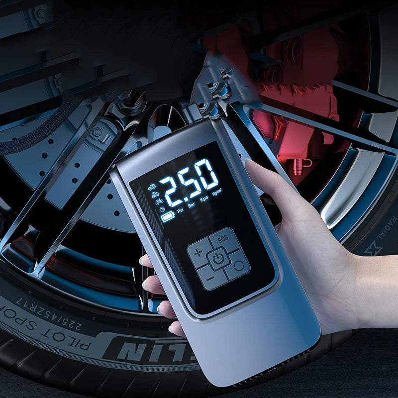 Portable Air Compressor – Fast Tire Inflator with Accurate Pressure