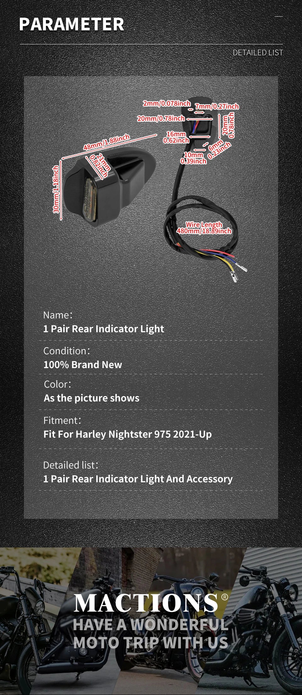 LED Turn Signal Bulbs – E-Mark Rear LED Turn Signal Brake & Running Light
