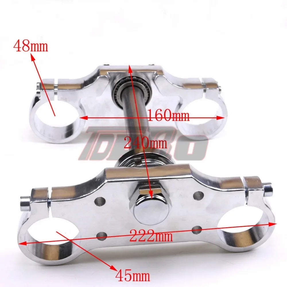 22mm Handlebar Triple Clamp Risers Holder Fit  45/48mm Upside Ddown Front Forks 125cc 140cc 150cc 160cc Dirt Pit Bike