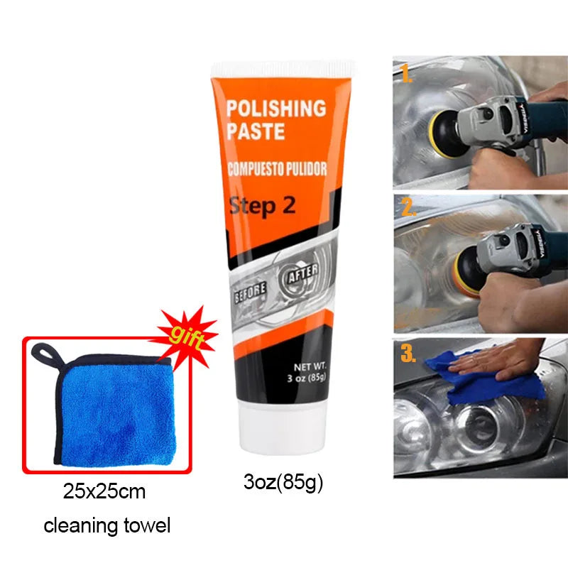 Professional Car & Motorcycle Headlight Restoration Kit – Wet Sand + Polish + UV Protect – Removes Yellowing Scratches – Car / Motorcycle / ATV – 24 Set Options – $40