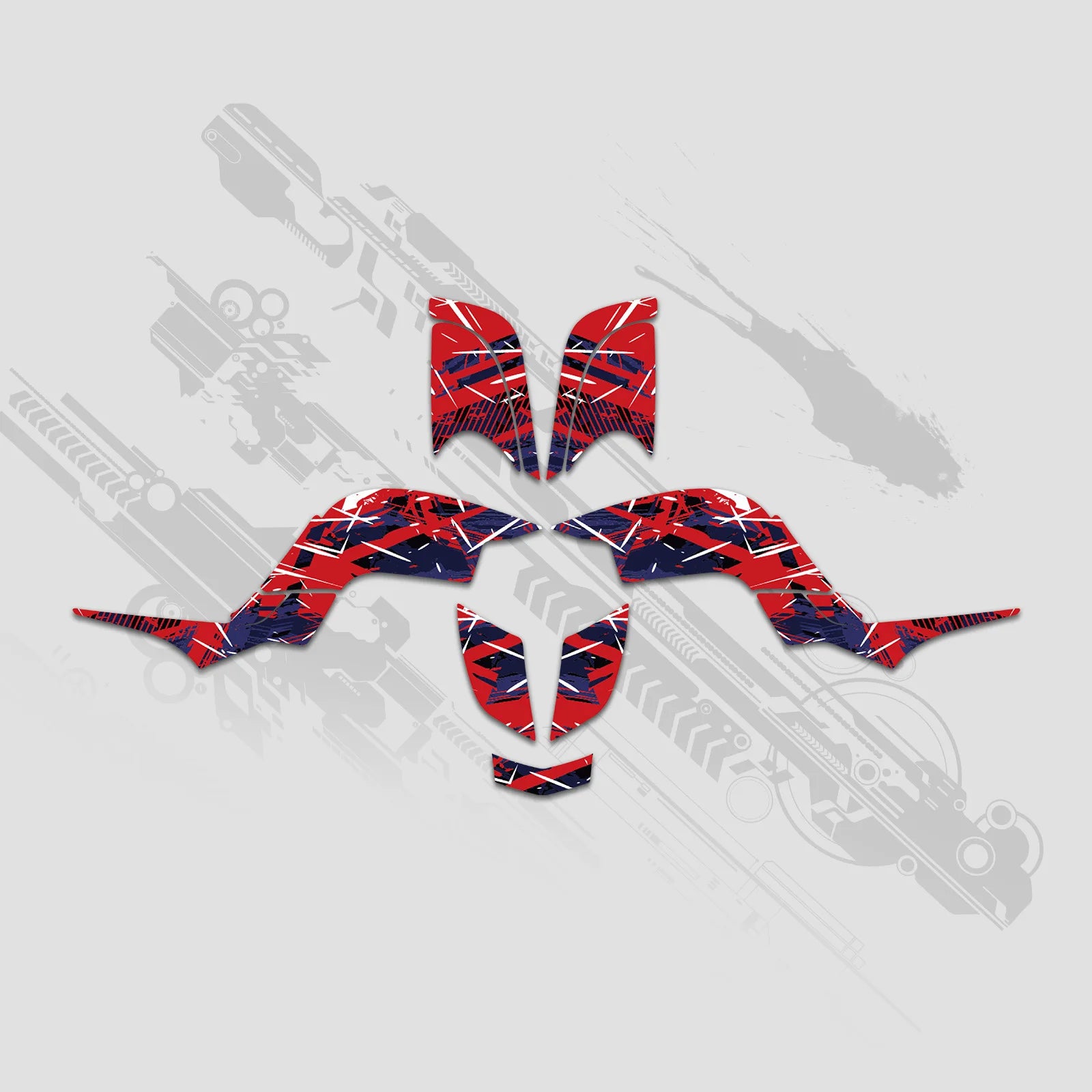 NICECNC ATV Fairing Graphics Background Decals Sticker Kit for Yamaha Raptor 660 YFM660 2001–2005 – 3M Vinyl 28MIL – Anti-UV – Custom Option – 6 Designs – $76–$85