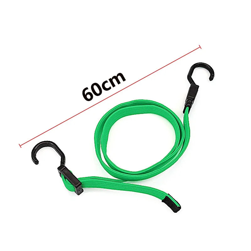 Motorcycle Luggage Strap Bungee Cord with Hooks Elastic Tie Down for Bike Helmet Cargo Net Rope Bicycle Rack Securing Accessorie