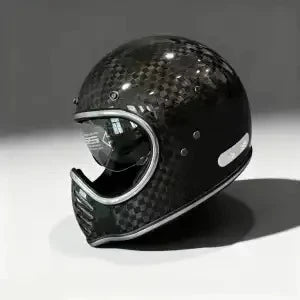 Carbon Fiber Helmets – Forged Carbon Fiber Ultra-Light Motorcycle Half Helmet for Men & Women