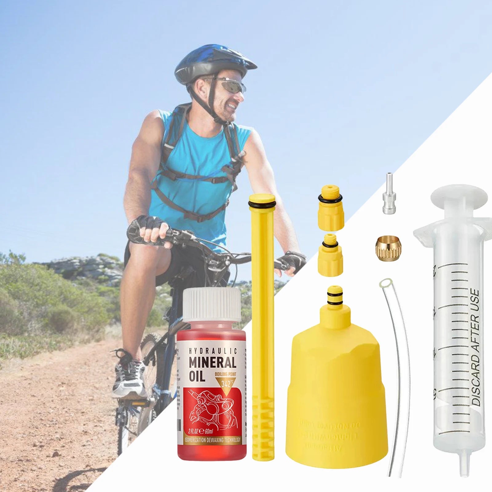 Hydraulic Disc Brake Oil Bleed Kit – Brake Bleeding Tools Oil Change Injection & Refill Tool Universal Injector for Road Bike MTB Brake Service – from $20