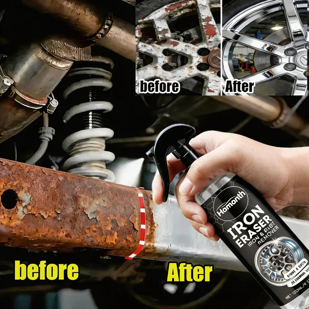 Car Wheel Rust Remover Spray 120ml – Fast-Acting Cleaner for Alloy Rims & Tire Stains – pH-Balanced – 1pc / 3pc / 5pc / 10pc