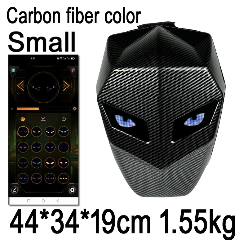 Motorcycle Backpack – NR Spark L E D Eyes Hard Shell Waterproof Helmet Bag