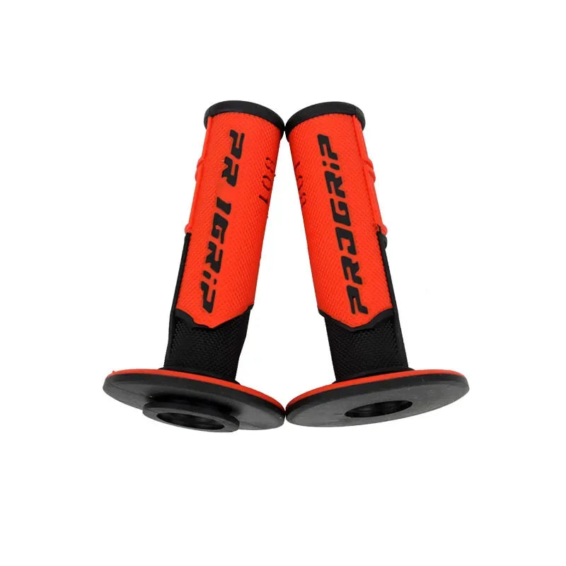 Motorcycle Handlebar Grips Universal Left 22mm Right 24mm 7/8" Rubber Tacky Gel Anti-Slip Vibration Reduction Off-Road Hand Grips Direct Install for Motorcycle ATV Motocross Dirt Bike – 7 Colors