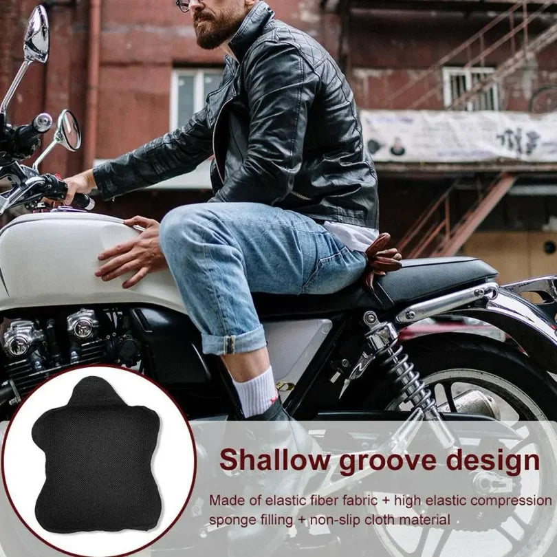 Motorcycle Seat Cushion – Gel Pad Breathable Anti-Slip Heat Insulation