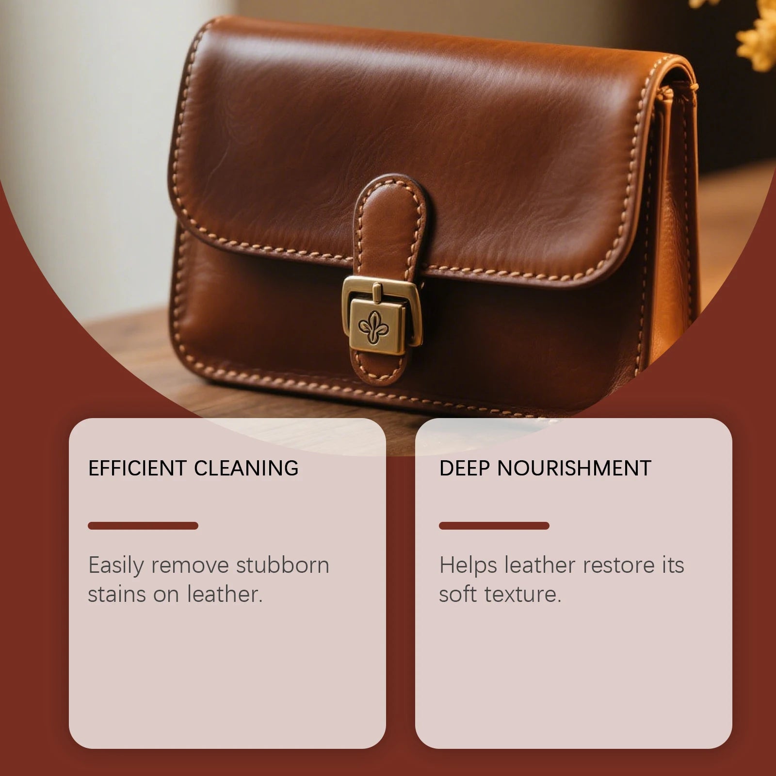 Homonth 2-in-1 Leather Cleaner & Conditioner Kit – Deep Spray + Nourishing Lotion – Car Seats Sofa Bags – Prevents Cracking – Sponge + Towel Included – $12–65