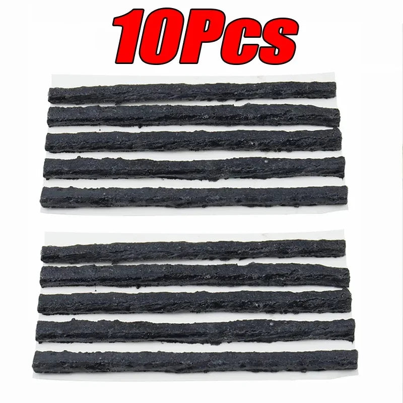 5–50Pcs Tubeless Tyre Puncture Repair Rubber Strips – Car Motorcycle Truck Vacuum Tire Repair – 100×6mm Butyl Rubber – $14