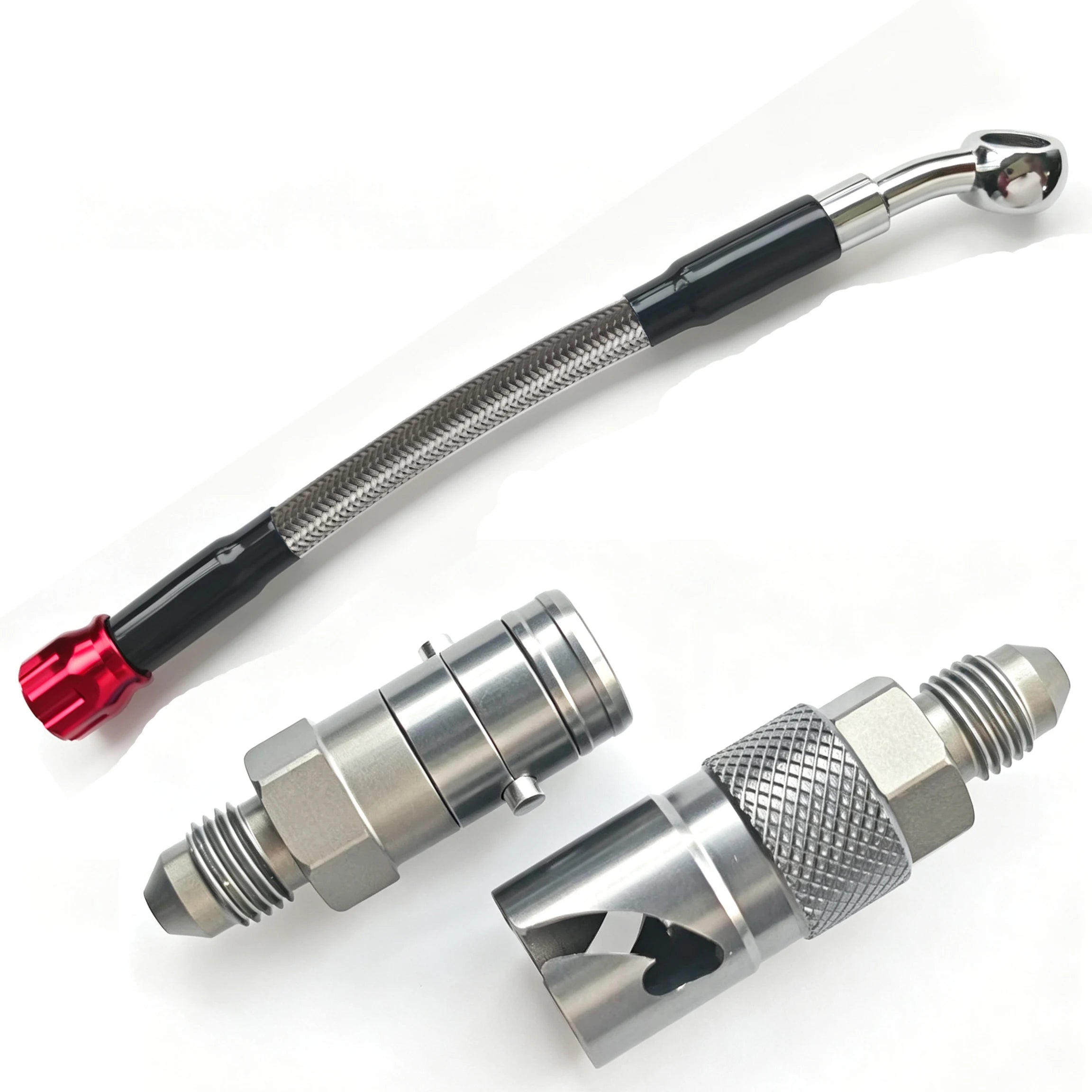 Universal Motorcycle AN3 Aluminum Caliper Brake Line Hose Adapter – Brake Line Tools – Quick Disconnect Brake Hose Oil Breaker Connector – 7075 CNC – Yamaha Honda Kawasaki Suzuki BMW Ducati – from $12