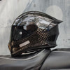 Carbon Fiber Helmets – ORZ Full Face Motorcycle Helmet, Color Visor, DOT Approved, All-Season