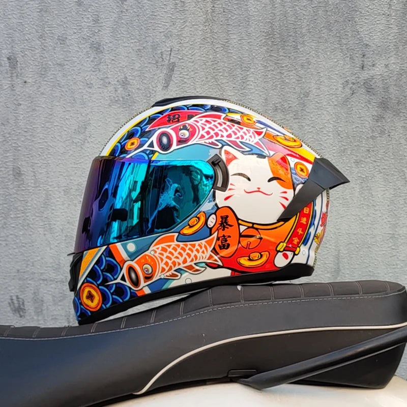 Winter Warm Full Face Helmet with Double Visor