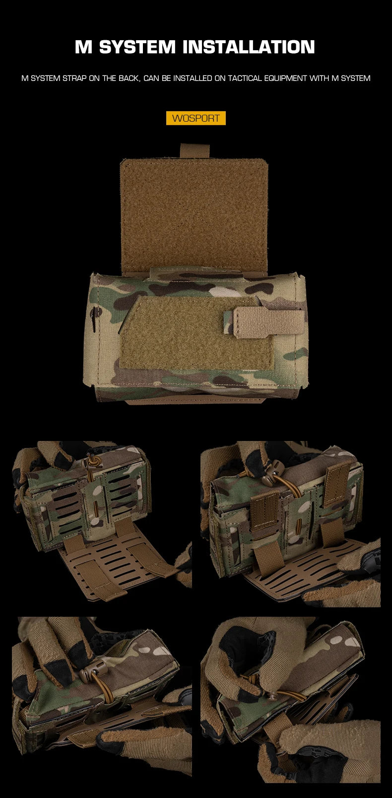 Tactical MD2 Compact Medical Pouch V3 IFAK MOLLE First Aid Trauma Kit for Hunting Camping Patrol Motorcycle Survival