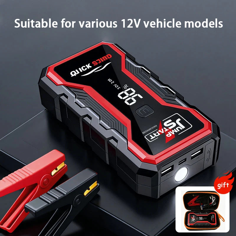 1800A Jump Starter Power Bank Portable Car Battery Booster 12V Auto Emergency Starting Device for Motorcycle Car Truck