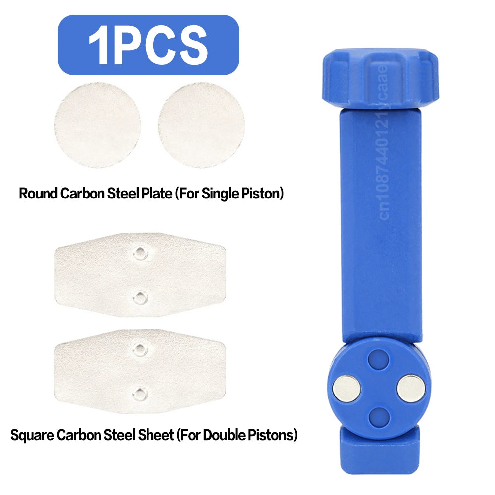 2-in-1 Bicycle Brake Pad Spreader Tool – Brake Bleeding Tools Durable PA6 Carbon Steel 360° Rotatable Hydraulic Disc Brake Caliper Piston Reset – 1 / 2 / 3 / 4 / 6 PC – from $10