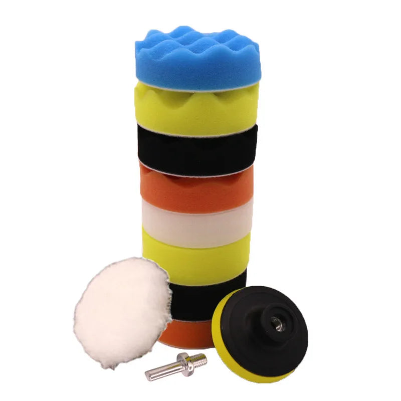 11pcs 3-Inch Foam Polishing Pad Set – Car & Motorcycle Waxing Polishing Sealing – Multi-Grade Sponge Buffer – Machine Compatible – $15