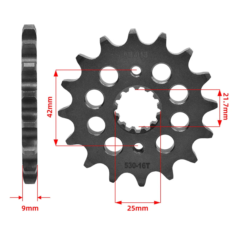 530 Front Sprocket 14T–17T Suzuki GSX