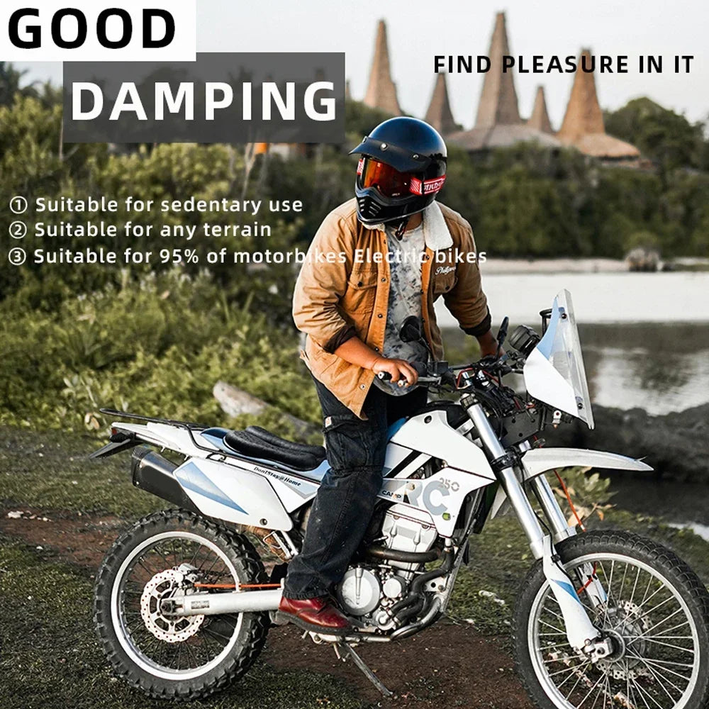 1PC Universal Motorcycle Gel Seat Cushion 3D Honeycomb Structure Breathable and Shock Absorption Pad for Comfortable Long Rides
