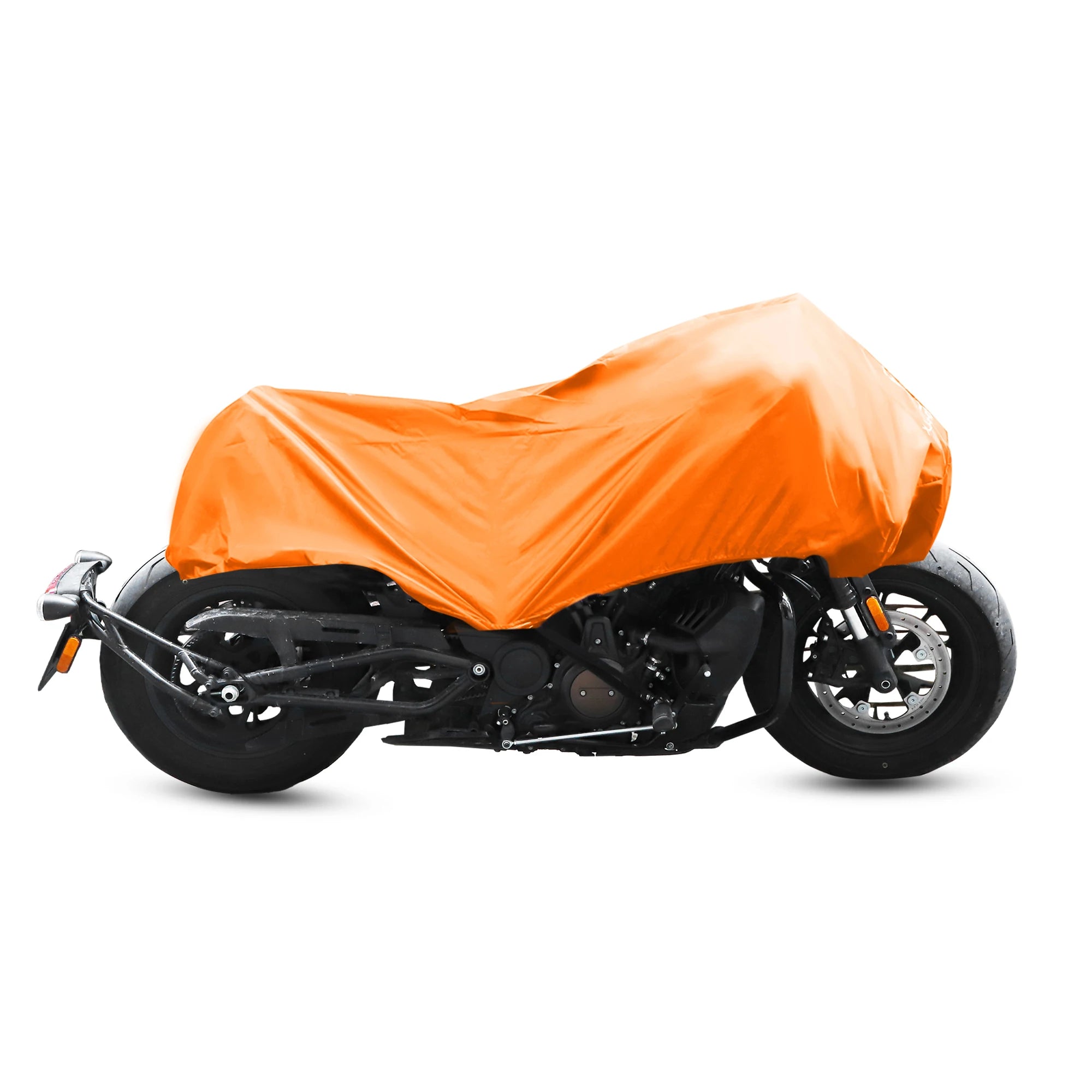 X Autohaux M L XL Motorcycle Cover Lightweight Half Cover Outdoor Waterproof Rain Dust Protector for Most Full Dress Touring – 210T Polyester Fabric Orange Silver Tone Purple Fitting Straps Storage Bag