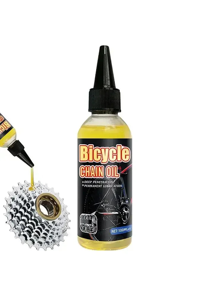 Bicycle & Motorcycle Dry Lube Chain Oil – MTB Road Bike Mountain Bike Fork Flywheel Chain Cycling – 100ml / 300ml – $12–22