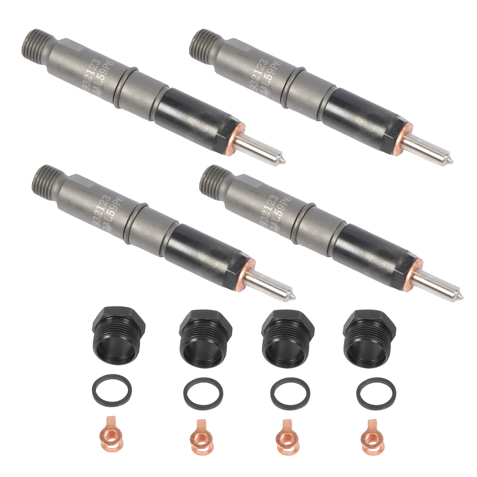 4pcs NEW Fuel Injectors NozzleS 3932123 Replacement for Cummins 4BT 3.9L Diesel Engine Truck with 3 Months Warranty