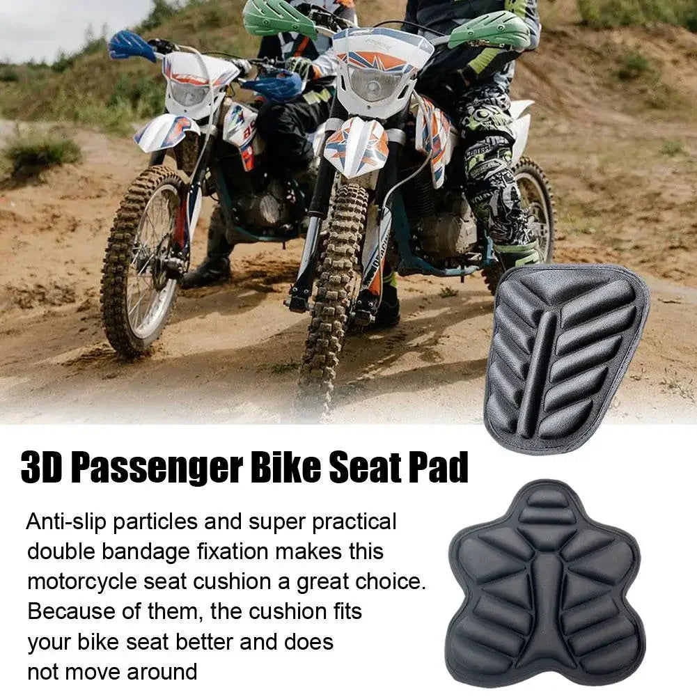 Motorcycle Seat Cushion – 3D Gel Pad Breathable Shock-Absorbing Cover