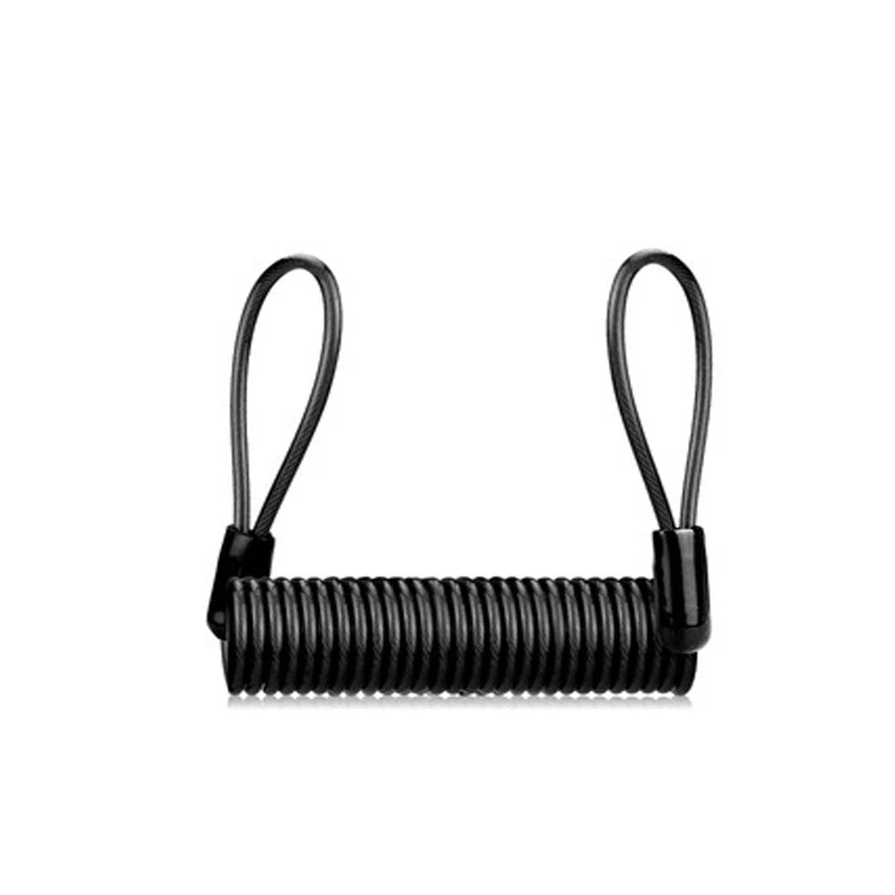 Motorcycle Lock Security Anti-Theft Bicycle Motorcycle Disc Brake Lock Riding Equipment Accessories – 5mm Lock Rod – Metal ABS – 0.115kg – With or Without Rope – Blue Black Red