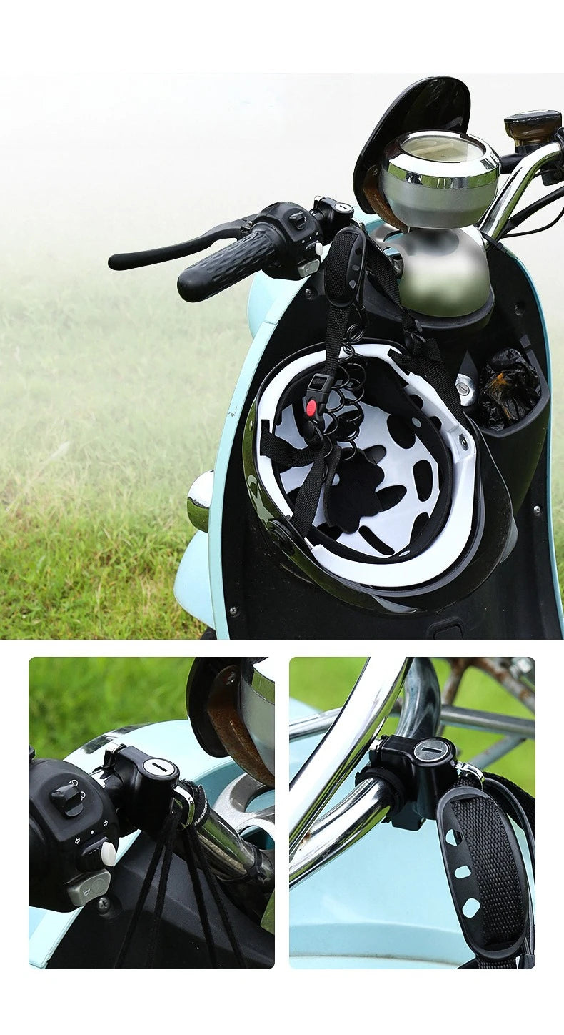 Universal Motorcycle Helmet Lock Security Anti-Theft Fixed Helmet Lock 22-24mm Handlebar Brake Handle Solid Lock Moto Accessory